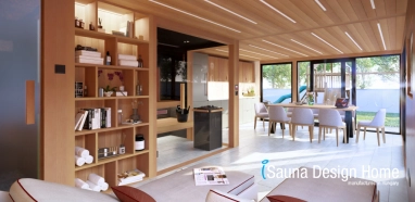 Belsőtér wellness ház