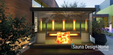 Luxus szaunaház Himalája sóterápiával Luxus szaunaház Himalája sóterápiával