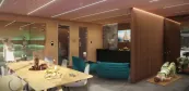 Egyedi tömör fa térelválasztók, fali design elemek