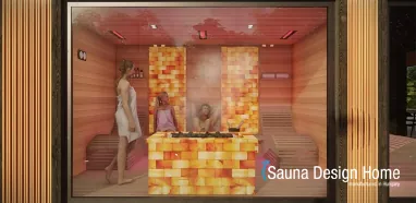 szauna és himalájai sófal szauna és himalájai sófal