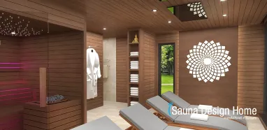 Exkluzív wellness szaunaház építés Exkluzív wellness szaunaház építés